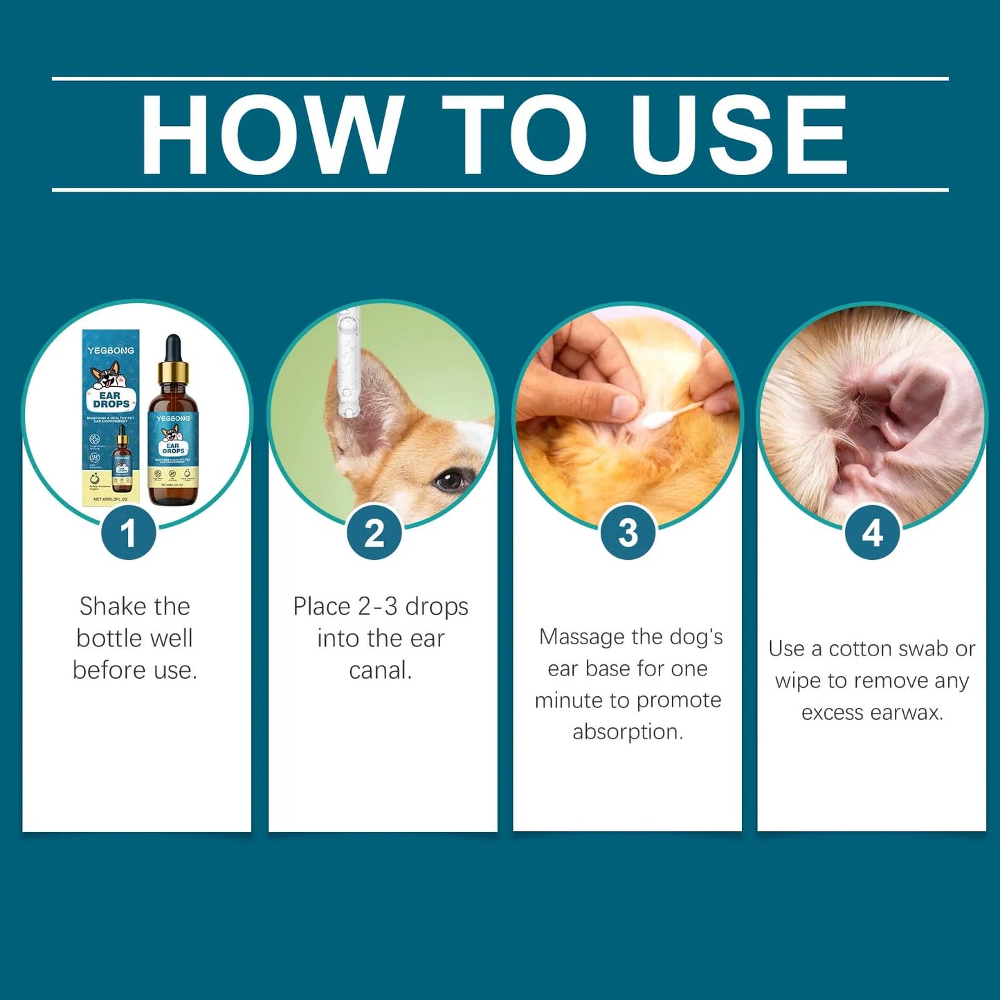Dog Ear Care Drops Clean Your Pet's Ears With Gentle And Nourishing Ingredients