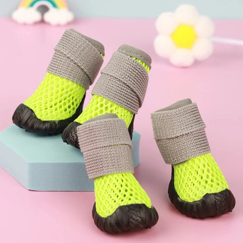 Summer Dog Mesh Shoes Breathable Anti-slip Lightweight Soft Cute Outdoor Small Dogs Puppy Chihuahua Sandals Boots Hot New