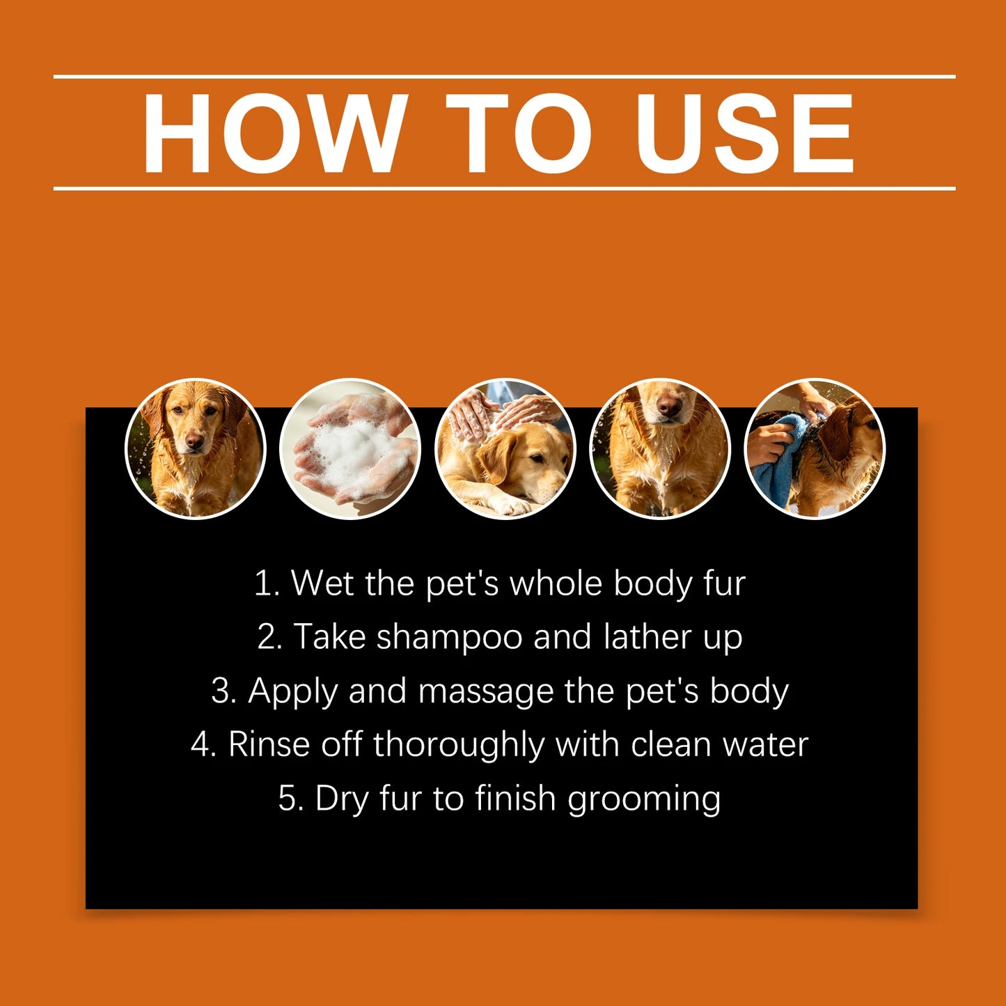100ML Pet Cleaning Shampoo Gentle Remove Dirts Eliminate Bad Odors Smoothing & Volumizing Hair Soothing Redness Flea Repellent Daily Care Pet Cleaner