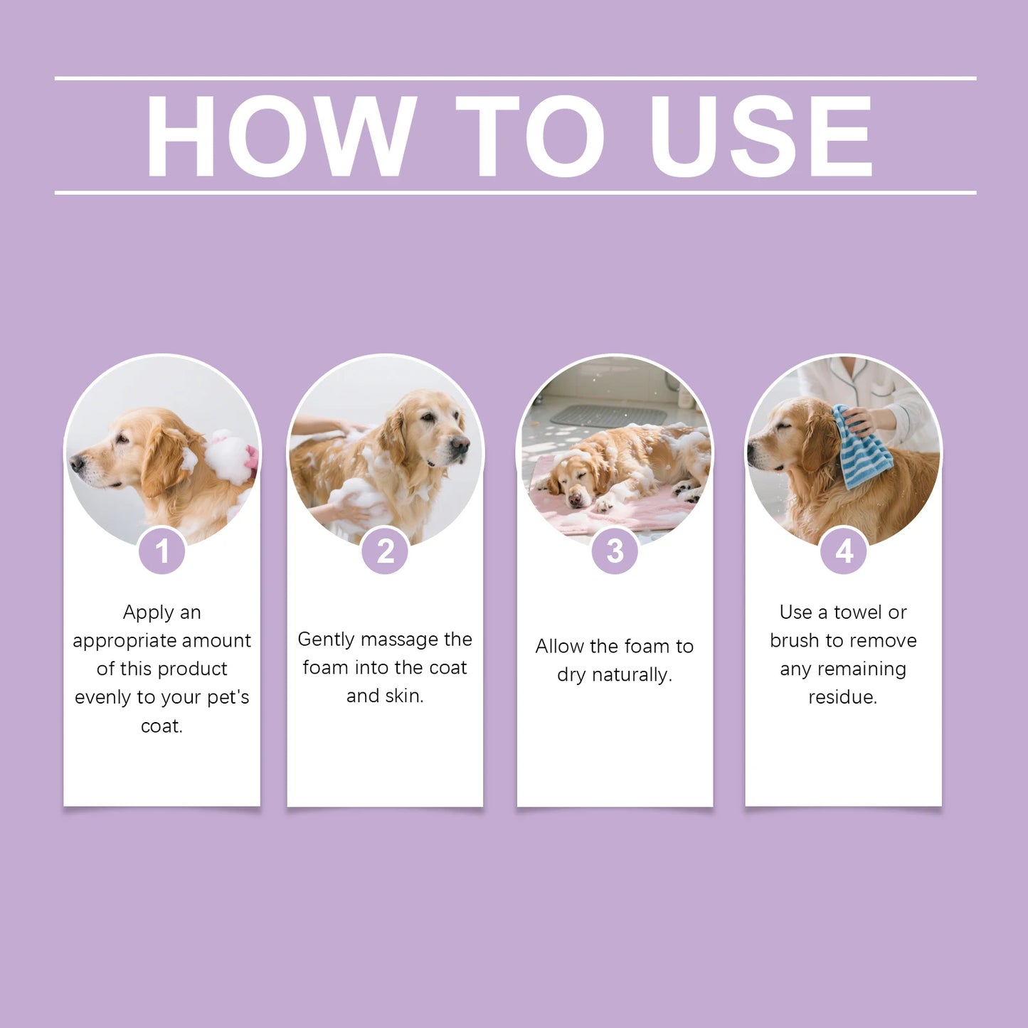 100ML No-rinse Pet Cleaning Mousse Gentle Remove Dirts Moisturizing Skin Eliminate Bad Odor Soothing Redness Refreshig Pet Foam Cleaner for Cats & Dogs