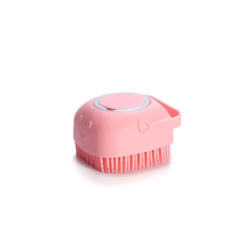 Pet Bathing Brush Soft Silicone Massager Shower Gel Bathing Brush Clean Tools Comb Gloves Dog Cat Grooming Supplies Accessories