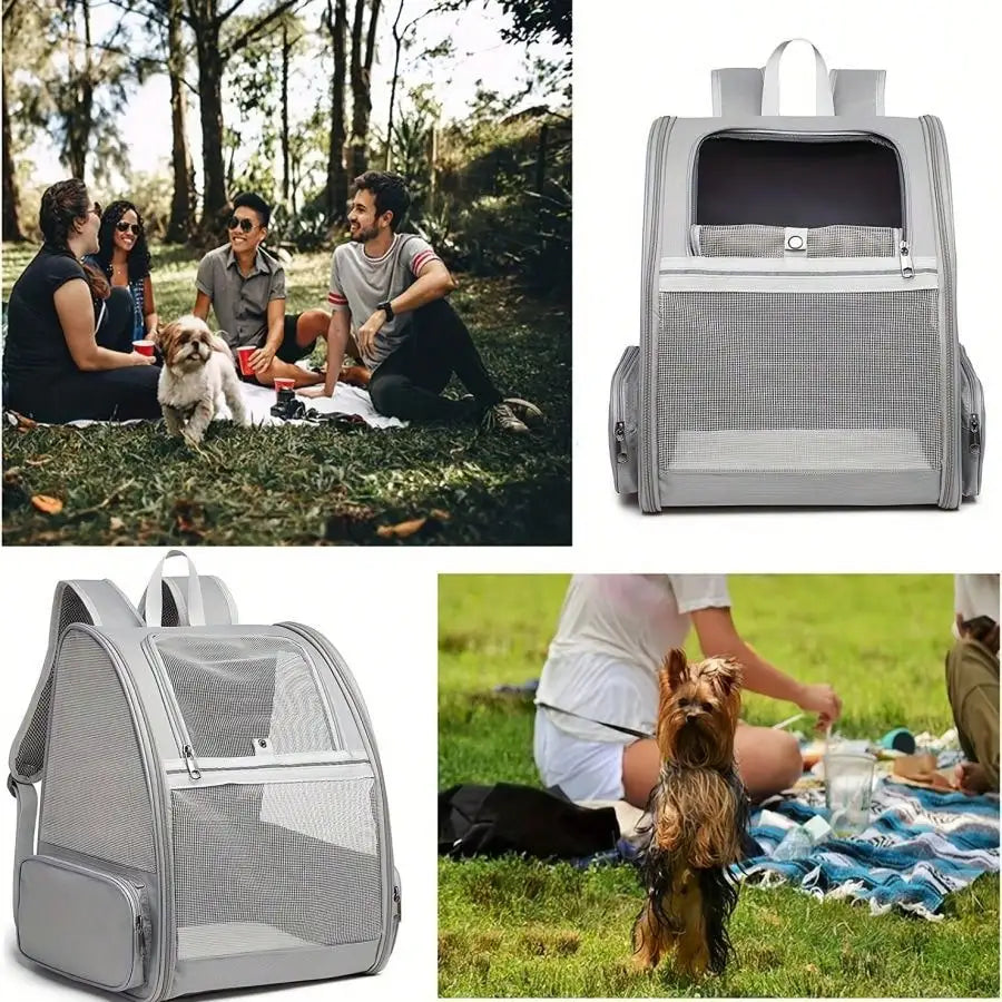 Airline Approved Pet Backpack Carrier Breathable Portable Cat Dog Travel Backpack Hold Up To 15 Lbs Soft Sided Small Animal Carry Bag For Puppies Kittens