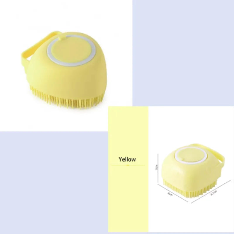 Multifunctional Bath Massage Brush for Dogs And Cats Soft Safety Silicone Puppy Grooming Tool Big Dog Cat Pet Accessories