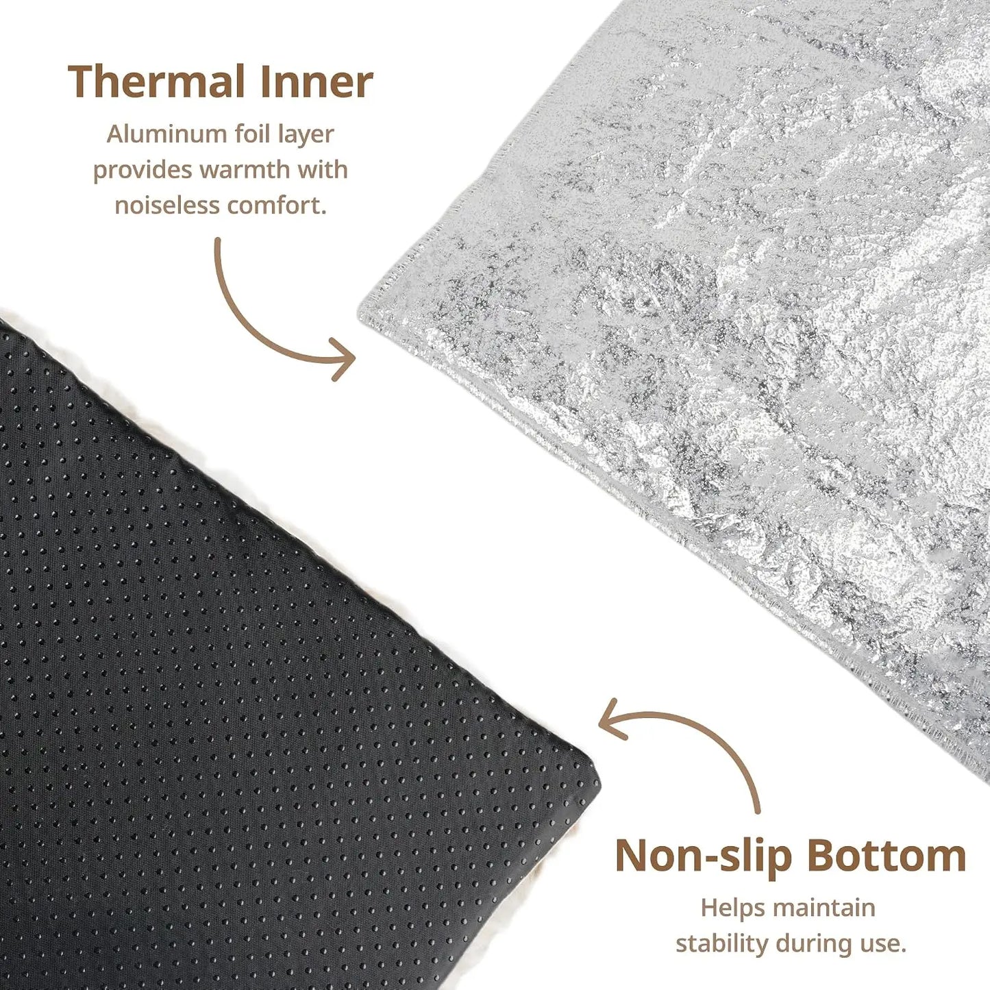 Self Warming Cat Bed 24x18 Ultra Soft Pet Heating Pad Non-Slip Thermal Blanket for Indoor Outdoor Use