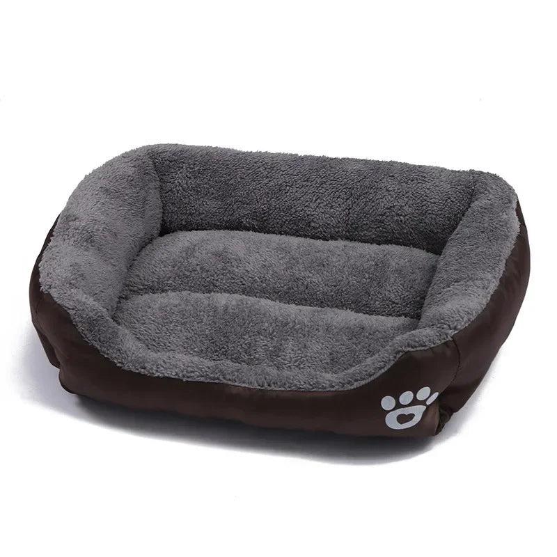 Pet Large Dog Beds Soft Warm Cat Bed Cushion Waterproof Bottom Small Dog Bed Chihuahua Husky Pet Sofa Beds For Dogs Cats S-3XL