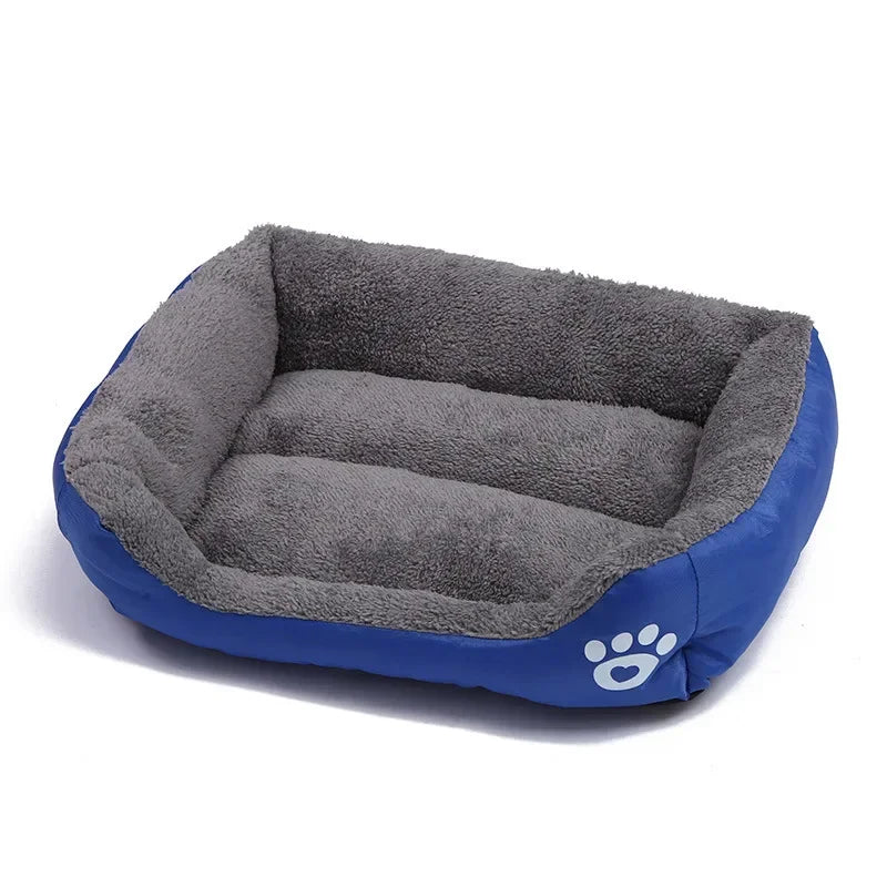 Pet Large Dog Beds Soft Warm Cat Bed Cushion Waterproof Bottom Small Dog Bed Chihuahua Husky Pet Sofa Beds For Dogs Cats S-3XL