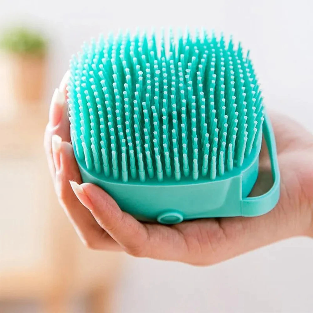 Pet Bathing Brush Soft Silicone Massager Shower Gel Bathing Brush Clean Tools Comb Gloves Dog Cat Grooming Supplies Accessories