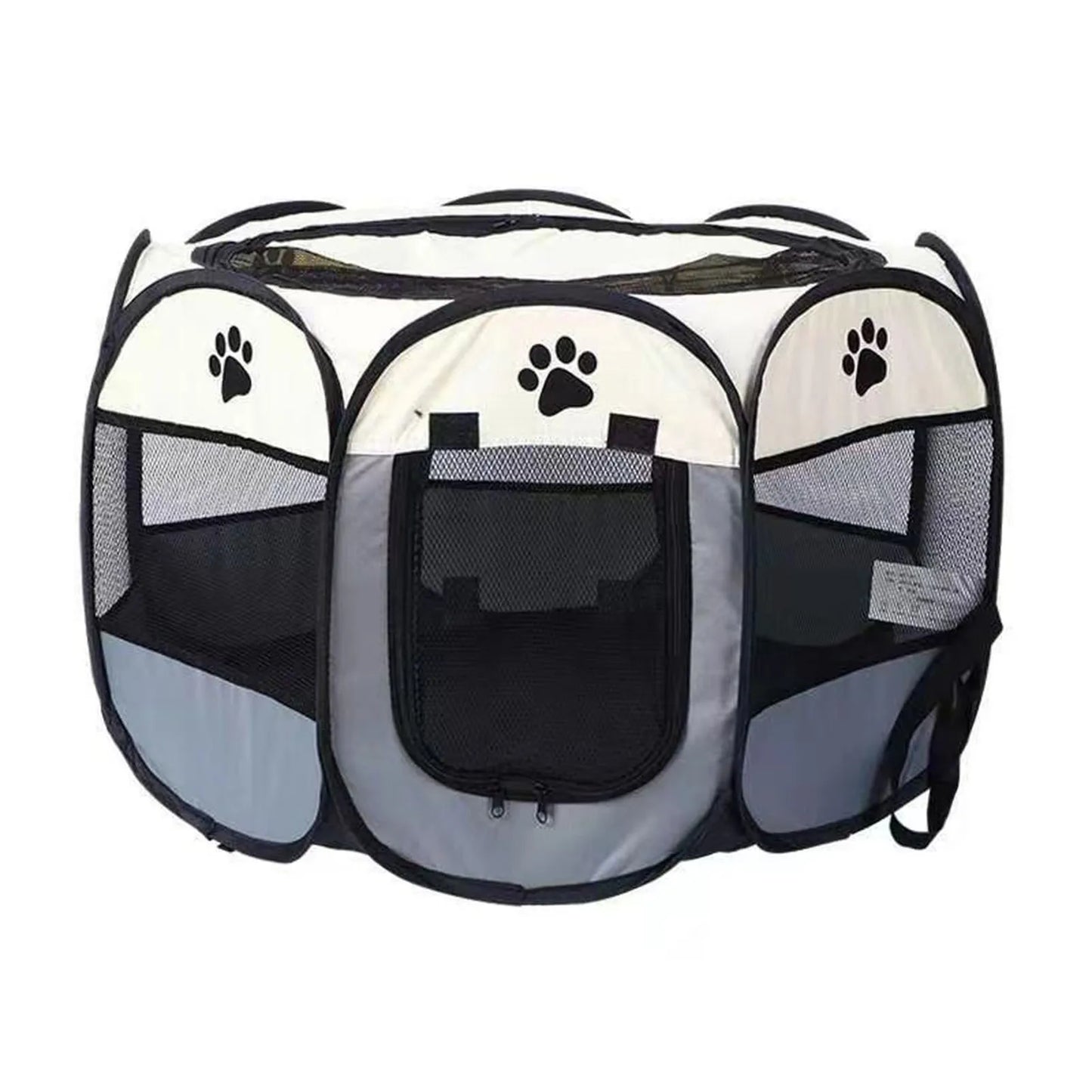 Foldable Soft Kennel Portable Dog Crate Breathable Spacious Space Easy to Clean Enclosed Foldable Soft Kennel for Cats Dogs