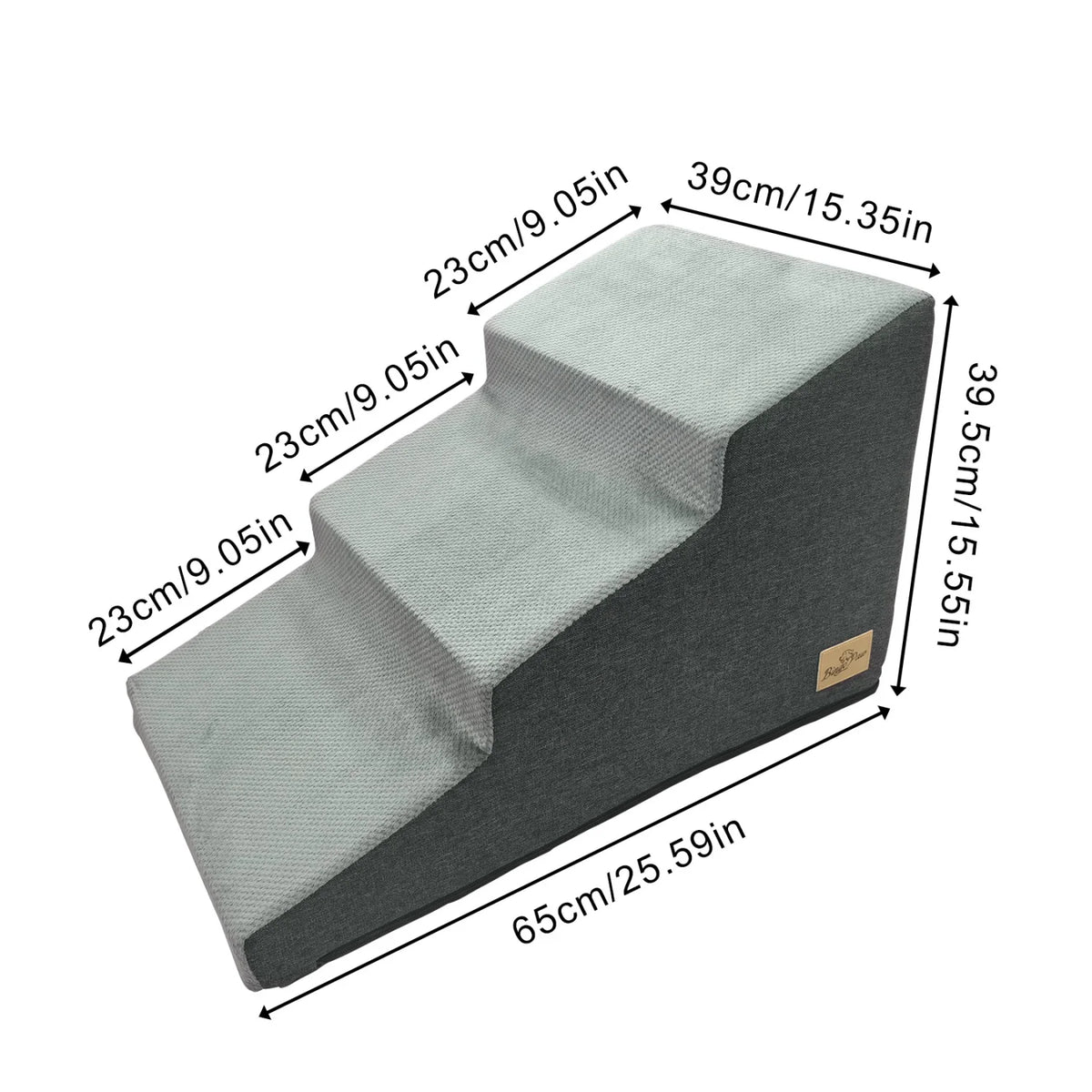 3/4/5 Steps High Density Foam Dog Stairs Ramps, for High Beds and Sofa, Non-Slip Pet Steps Sofa Bed Ladder, with Washable Cover