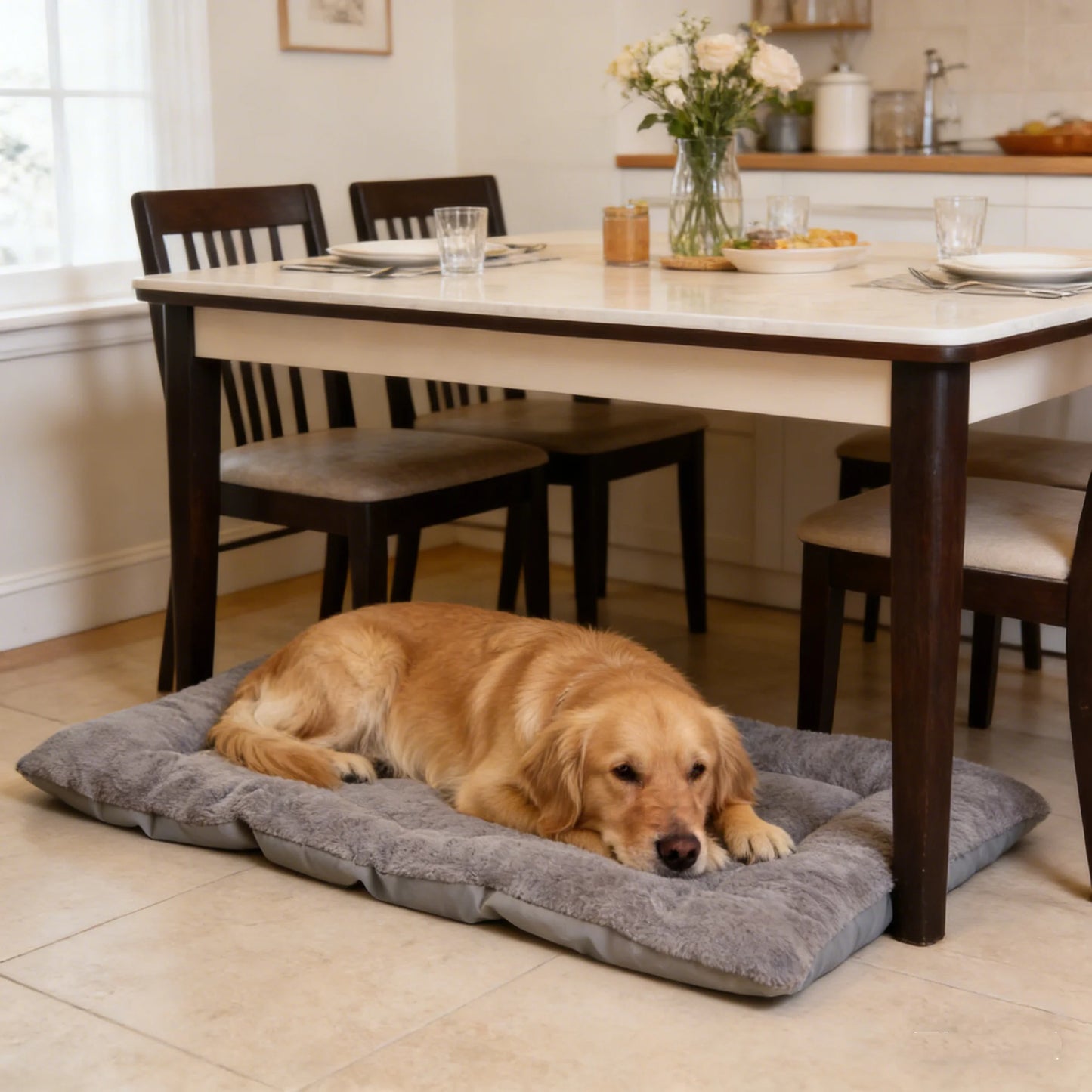 Plush Dog Bed Sofa Thickened Super Soft Polyester Pet Mat Dog Crate Mat Bed For Small Medium Large Dog Bed