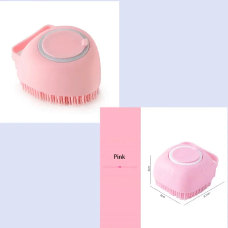 Multifunctional Bath Massage Brush for Dogs And Cats Soft Safety Silicone Puppy Grooming Tool Big Dog Cat Pet Accessories