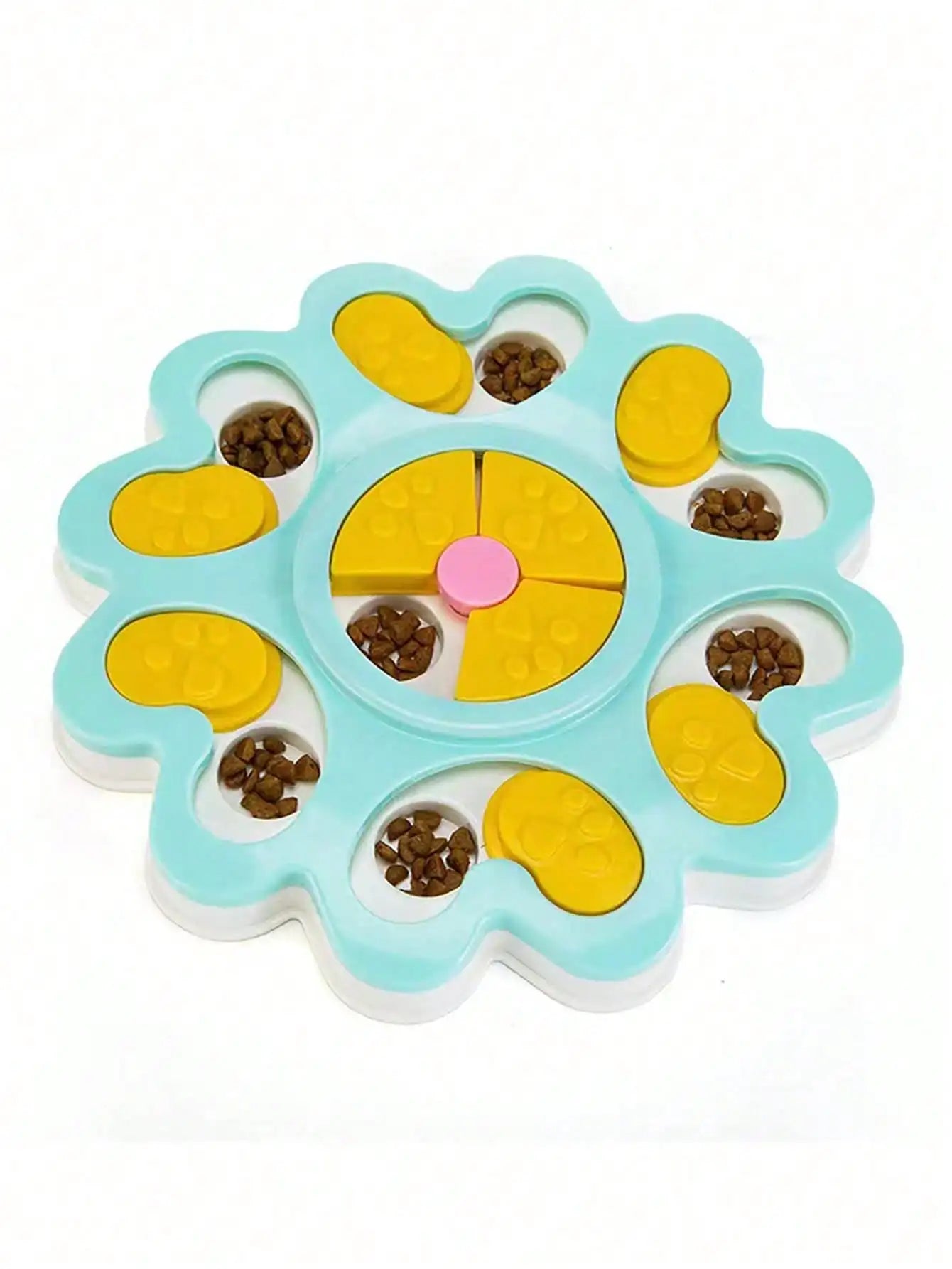 1PC Dog Puzzle Toys Slow Feeder, Interactive IQ-Enhancing Food Dispenser, Non-Slip Slow Eating Bowl, Cat And Dog Food Game, Durable And Easy To Clean, Anti-Choking Function, Slow Feed Treat Dispenser,