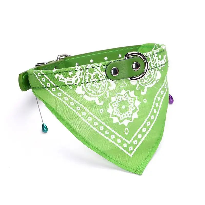 Dog and Cat Collar Bandana for Golden Retrievers, Poodles, and Small to Large Breeds – Pet Accessories and Printed Drool Towels