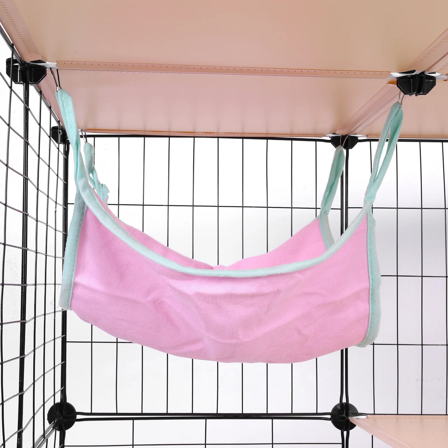 3 Tiers Detachable Cat Cage & Hammock and Bed Cat Wire Kennel Crate Kitten Playpen Cage Large Exercise Place Ideal for 1-3Cats