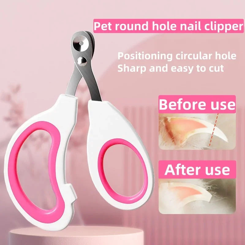Pets Professional Cat Nail Clippers for Small Cat Dog Stainless Steel Puppy Claws Cutter Pet Nail Grooming Clippers Trimmer