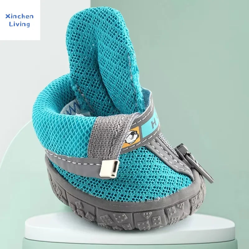 Dog Mesh Shoes Breathable Lightweight Waterproof Reflective Wear-resistant Fashion Sneakers Boots Cats Puppy All Season Hot New