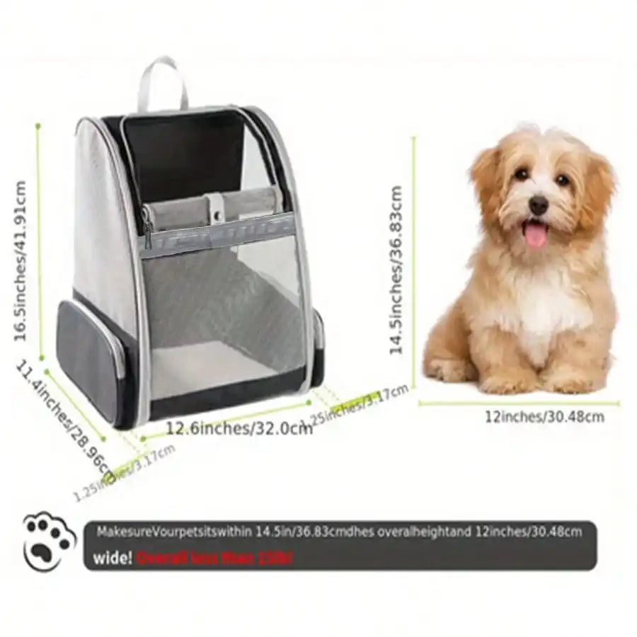 Airline Approved Pet Backpack Carrier Breathable Portable Cat Dog Travel Backpack Hold Up To 15 Lbs Soft Sided Small Animal Carry Bag For Puppies Kittens