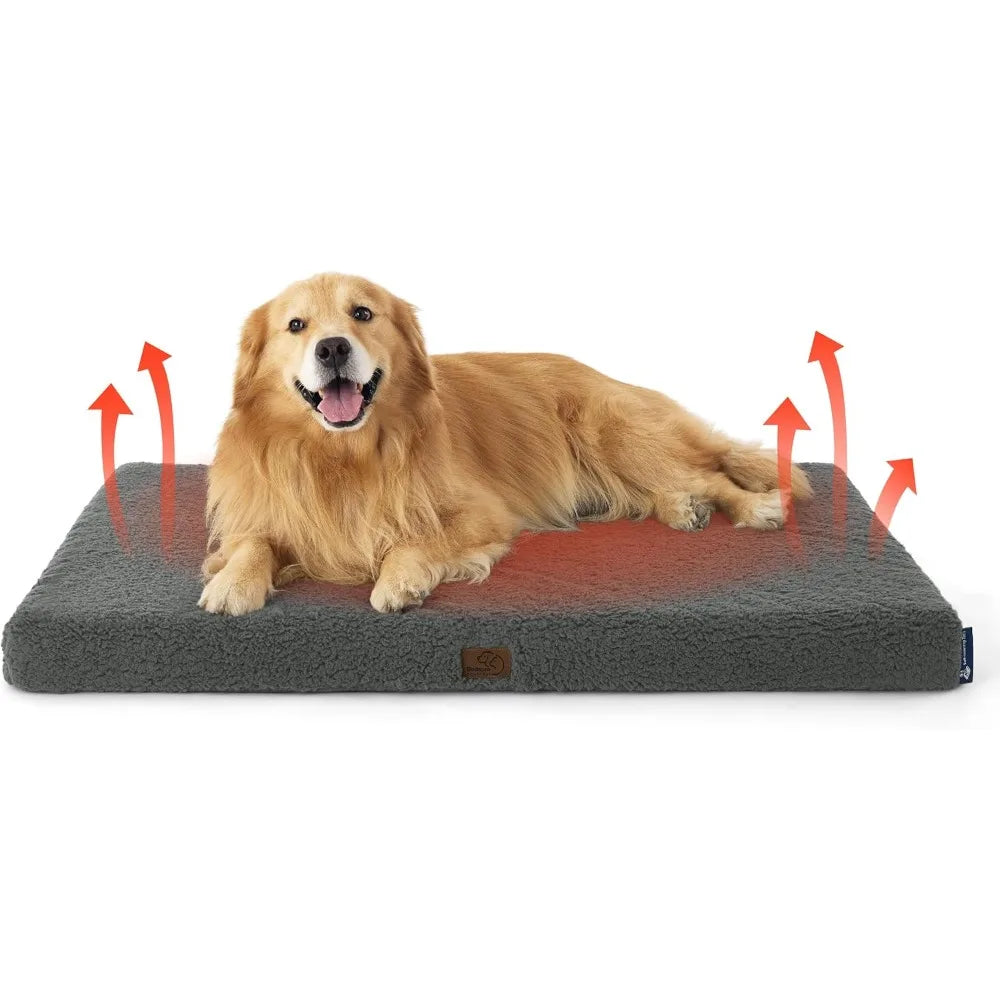 Bedsure Self Warming Dog Beds Large Sized Dog Extra-Large Puppy Bed with Removable Washable Cover Suitable for Pet Up to 100 lbs