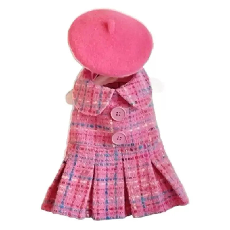 Pet Dog Winter Fleece Warm Vest Dress Small Dog Princess Party Costume for Teddy Bichon Maltese Puppy Outfit