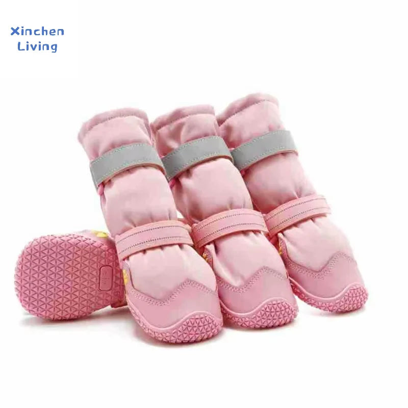 2026 Winter Dog Boots Waterproof Anti Slip Warm Snow High Top Reflective All Sizes Outdoor Training Paw Protector Hot New