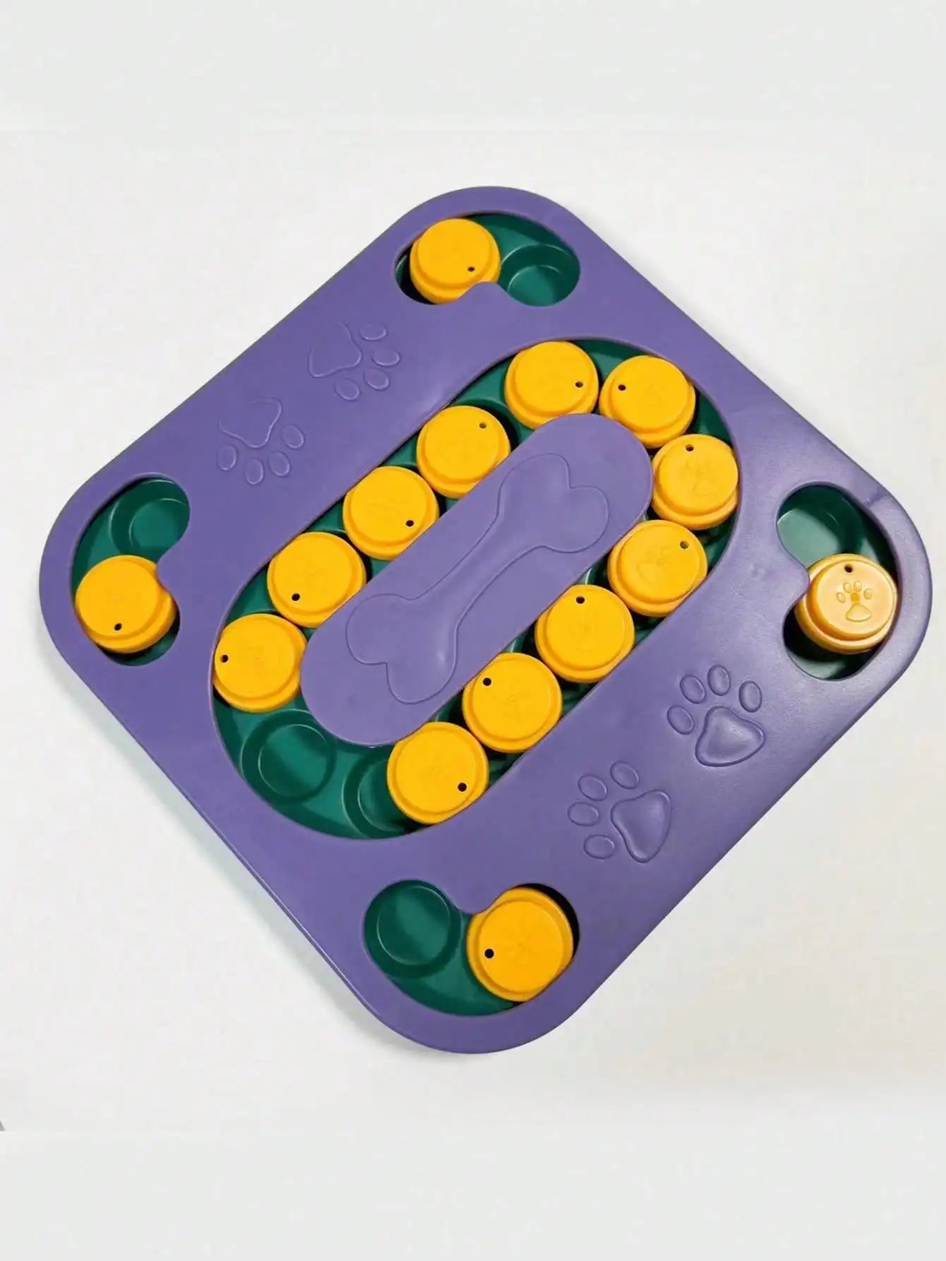 1PC Dog Puzzle Toys Slow Feeder, Interactive IQ-Enhancing Food Dispenser, Non-Slip Slow Eating Bowl, Cat And Dog Food Game, Durable And Easy To Clean, Anti-Choking Function, Slow Feed Treat Dispenser,