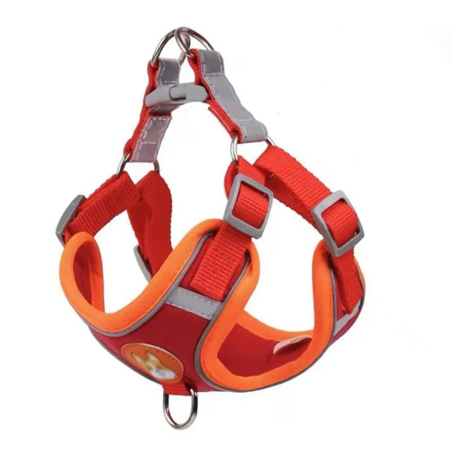 Vest type dog leash, medium size small dog, teddy bear, boomerang breast strap, puppy walking dog leash, dog chain.