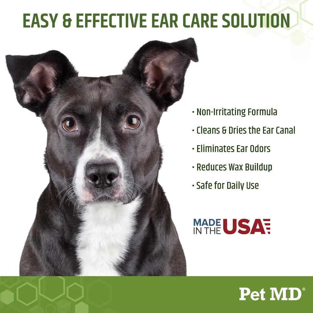 Dog Ear Cleaning Wipes – Otic Cleanser, Aloe & Eucalyptus, 100 Count