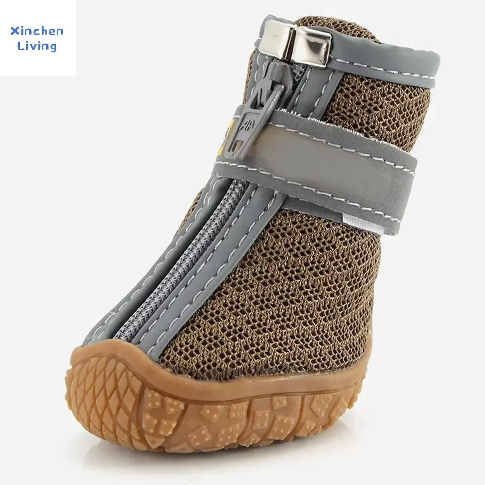 Dog Mesh Shoes Breathable Lightweight Waterproof Reflective Wear-resistant Fashion Sneakers Boots Cats Puppy All Season Hot New