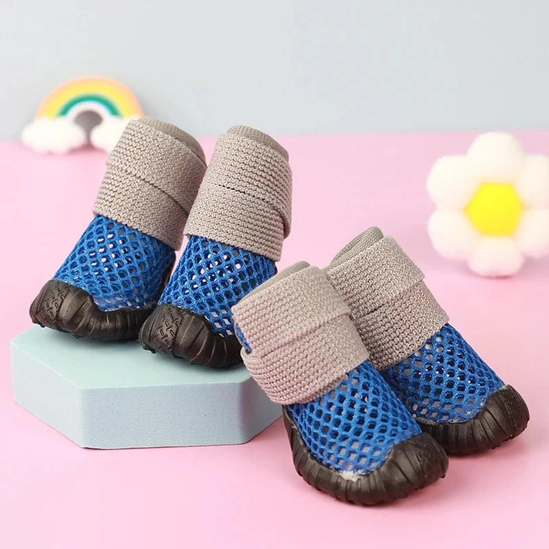 Summer Dog Mesh Shoes Breathable Anti-slip Lightweight Soft Cute Outdoor Small Dogs Puppy Chihuahua Sandals Boots Hot New