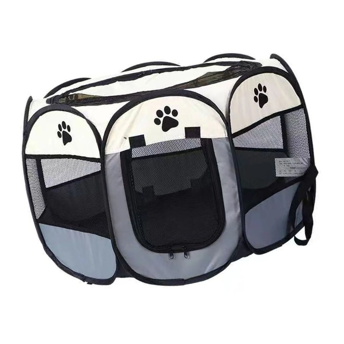 Foldable Soft Kennel Portable Dog Crate Breathable Spacious Space Easy to Clean Enclosed Foldable Soft Kennel for Cats Dogs