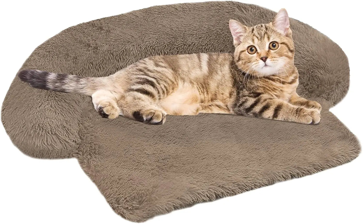 Cooling Dog Bed Mat with Bolster Pillow Washable Dog Couch Cover Breathable Summer Pet Couch Bed Protector Indoor(Large, Cooling Grey)