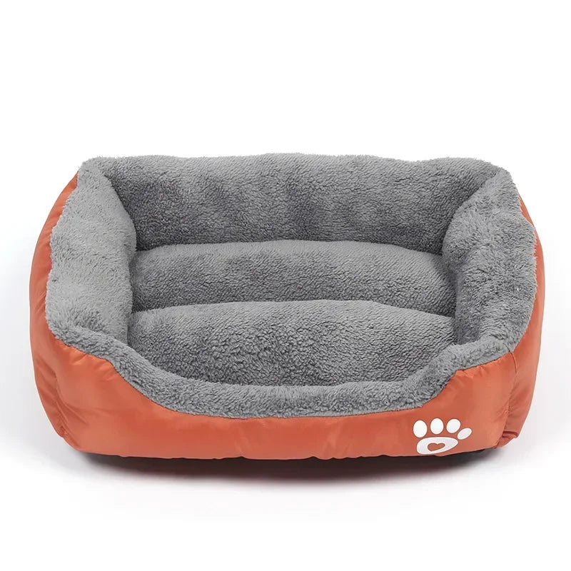 Pet Large Dog Beds Soft Warm Cat Bed Cushion Waterproof Bottom Small Dog Bed Chihuahua Husky Pet Sofa Beds For Dogs Cats S-3XL